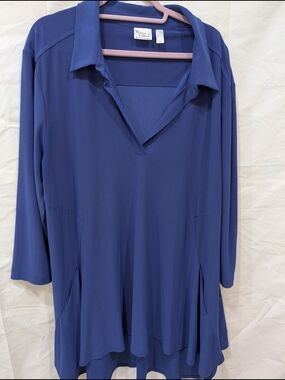 Women with Control by Renee Greenstein Blue Como Jersey XL
